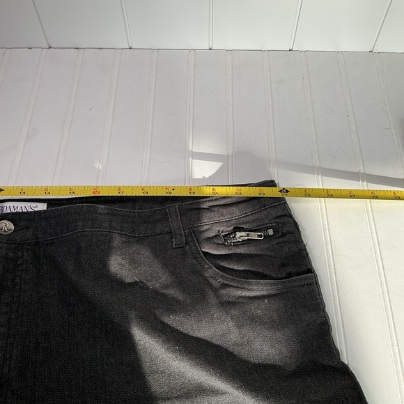 Roaman’s Women's Plus Size 26W Denim Jeans Straight Leg Black - Picture 7 of 9
